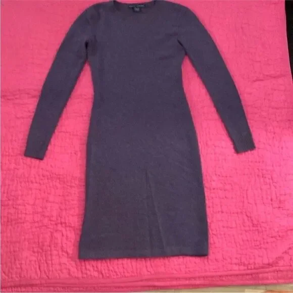 Ralph Lauren blue label Lavender Long Sleeve sweater Dress, XS - Picture 2 of 7